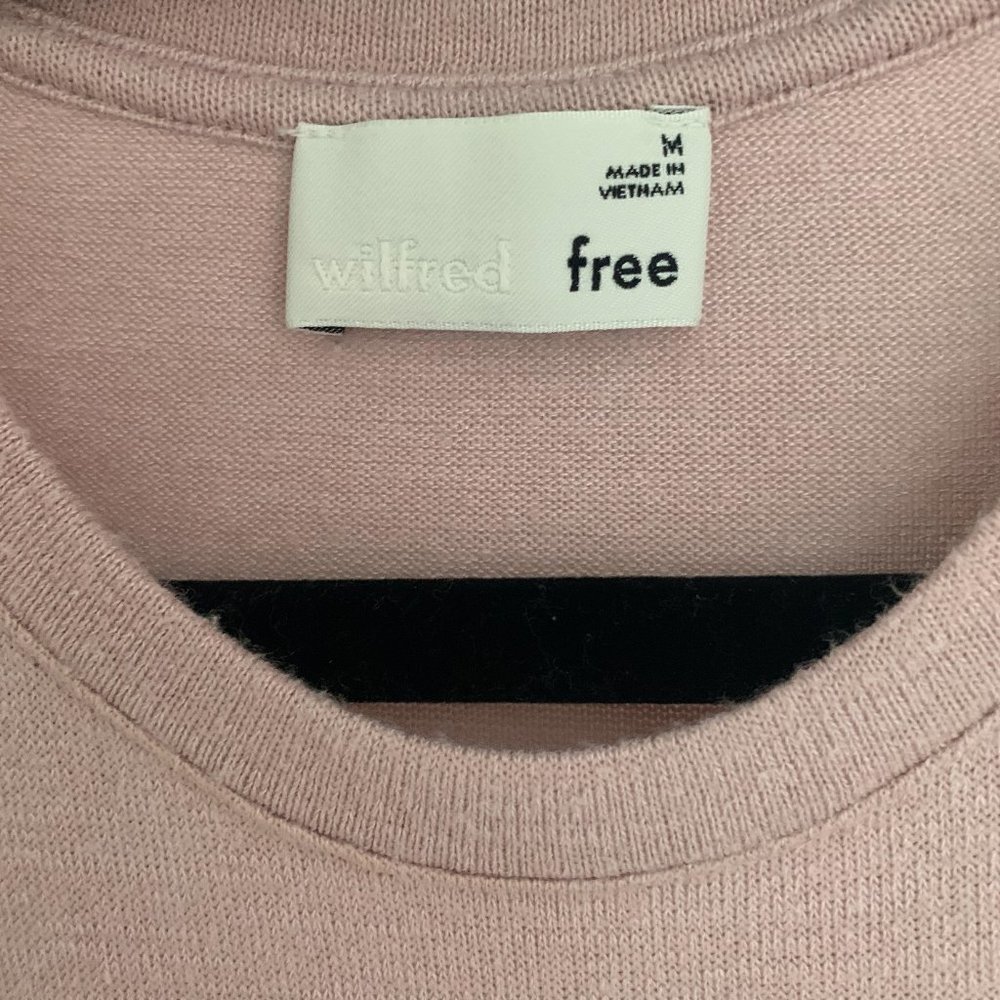 Wilfred Light Pink Cashmere/Wool Racerback Dress - Picture 4 of 6